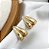 Brinco AMALIA folha fio cravejado com zirconia folheada a ouro - Imagem 1
