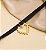 Choker MAG fita courino com pingente coração esferas bijoux - Imagem 1