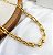 Choker LEONA corrente nos premium elo cartier Folheada A Ouro - Imagem 1