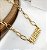 Choker ADALIA corrente elos inspiração JADIOR Folheada A Ouro - Imagem 1