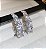 Brinco PATI ear cuff 3 cravejado com zircônia folheado a prata - Imagem 1