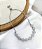 Pulseira JENIFER flor de zircônia cristal premium folheada a prata - Imagem 1