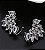 Brinco LIDIANE ear cuff cravejado com zircônias folheada a prata - Imagem 1