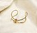 Bracelete aro GINA anatomico Folheada a Ouro - Imagem 2