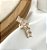 Piercing fake MALTA filete de zirconia zirconia folheada a ouro - Imagem 1