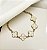 Pulseira CANADA corrente trevo NUDE Folheada A Ouro - Imagem 1