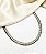 Choker ARIA  malha trabalhada 8mm folheada a prata - Imagem 1