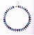 Choker RYDER cristal GOTA AZUL/VIOLETA/LILAS - Imagem 1