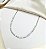 Choker BIA zirconia premium três pontas folheada a prata CRISTAL - Imagem 1
