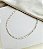 Choker BIA zirconia premium três pontas folheada a OURO CRISTAL - Imagem 1