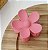 Presilha LILI flor acetato rosa - Imagem 1