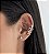 Piercing de encaixe fake KATY borboleta cravejado micro zircônias folheada a ouro - Imagem 1