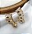 Brinco DANUBIA ear cuff com folha folheada a ouro - Imagem 1
