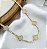 Choker LIORA zirconia premium flor folheada a OURO - Imagem 1