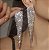 Brinco ARIETA party franjas strass premium - Imagem 1