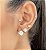 Trio de brincos RIORI zirconia folheada a ouro - Imagem 1