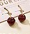 Brinco CHERRY CEREJA com glitter degrade bijoux fina - Imagem 1
