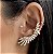 Brinco ear cuff CALICE cravejado com zircônias folheada a ouro - Imagem 2
