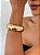 Bracelete IVANA max boleado com verniz italiano DOURADO - Imagem 1