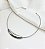 Choker SHARON aro placa larga folheada a prata - Imagem 1