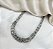 MAX Choker WILMA elos corrente Folheada a prata - Imagem 1