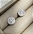 Brinco JACK pizza P cravejada com zirconia navete folheada a prata - Imagem 1