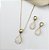 Conjunto MATILDA colar veneziana gota cravejada folheada a ouro - Imagem 1