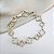 Pulseira FLAENIA trevos cravejados folheada a ouro - Imagem 1