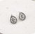 Brinco LOUISIANA GOTA  cravejada com zirconia navete folheada a PRATA - Imagem 1
