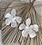 Brinco FLORALIS max pingente flor 3D ACRILICO - Imagem 1