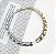 Choker aro JADE mix de banhos martelado Folheada A Ouro - Imagem 1