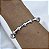 Bracelete IZADOCK cravejada com microzirconia folheada a prata - Imagem 1
