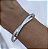 Bracelete CLEMENTINE X cravejada com microzirconia folheada a prata - Imagem 1