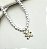 Choker AZIEL pingente urso dourado pérolas - Imagem 1