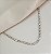 Choker FOZ riviera folheada a ouro com zirconia premium - Imagem 1