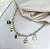 Choker VALERIE coração vermelho mix charms folheada a ouro - Imagem 1