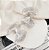 Brinco ROSETA media flor 3D folheada a prata - Imagem 1