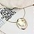 Choker AELIN  aro pingente textura folheada a ouro - Imagem 1