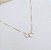 Colar PALAU trio de zirconias minimalista folheada a ouro - Imagem 1