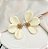 Brinco DIANA meia flor bege - Imagem 1