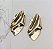 Brinco NORONHA organico folheada a ouro - Imagem 1