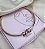 Choker aro SELENE no grande folheado a ouro - Imagem 1
