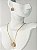 Conjunto MERCURI cravejado no colar veneziana folheada a ouro - Imagem 1