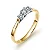 VL 1501 - Anel em Ouro Amarelo 18K com Ródio Branco - Imagem 1