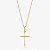 VL 1703 - Corrente em Ouro Amarelo 18K - 45 CM - Veneziana e Cruz - Imagem 1