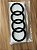 Emblema Dianteiro Argolas para  Audi A3/a4 2012 A 2021 - Imagem 1