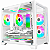 Gabinete Gamer, Branco, Frontal Lateral Vidro Temperado, Led Frontal, Space, K-mex - Imagem 1