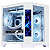 Gabinete Gamer Aquario CG-W2KV Micro ATX, Monitor Dynamic Integrado, Branco, Vidro Temperado, Suporte WC 240 mm - Imagem 5