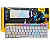Teclado Mecânico K-MEX KBW88 60% – switches Blue, RGB dinâmico, Anti-Ghosting 19, USB 2.0, Branco - Imagem 1