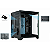 Gabinete Gamer Aquário CG-02KV Micro ATX, Monitor Dynamic Integrado, Vidro Temperado, Preto - Imagem 4